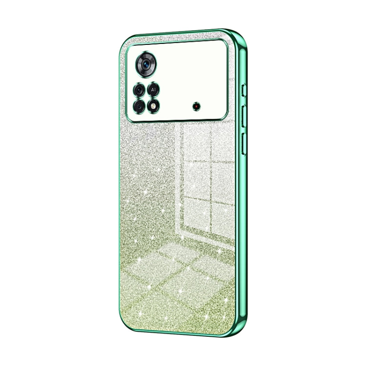 Gradient Glitter Powder Electroplated Phone Case, For Xiaomi Civi / Civi 1S, For Xiaomi Poco M4 Pro, For Xiaomi Poco X4 Pro 5G