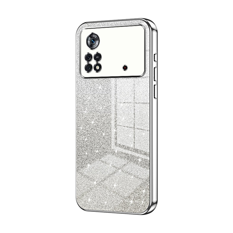 Gradient Glitter Powder Electroplated Phone Case, For Xiaomi Civi / Civi 1S, For Xiaomi Poco M4 Pro, For Xiaomi Poco X4 Pro 5G