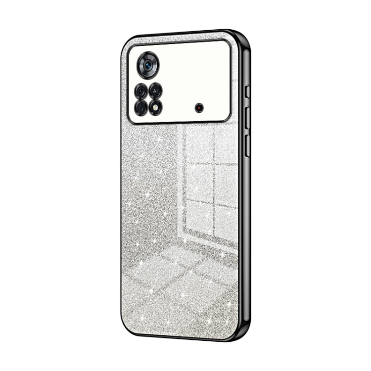 Gradient Glitter Powder Electroplated Phone Case, For Xiaomi Civi / Civi 1S, For Xiaomi Poco M4 Pro, For Xiaomi Poco X4 Pro 5G