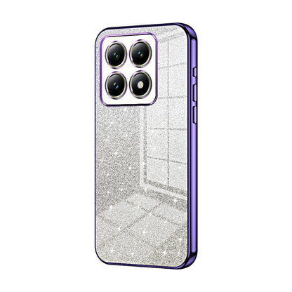 Gradient Glitter Powder Electroplated Phone Case, For Xiaomi 14T, For Xiaomi 14 Ultra, For Xiaomi 14 Pro