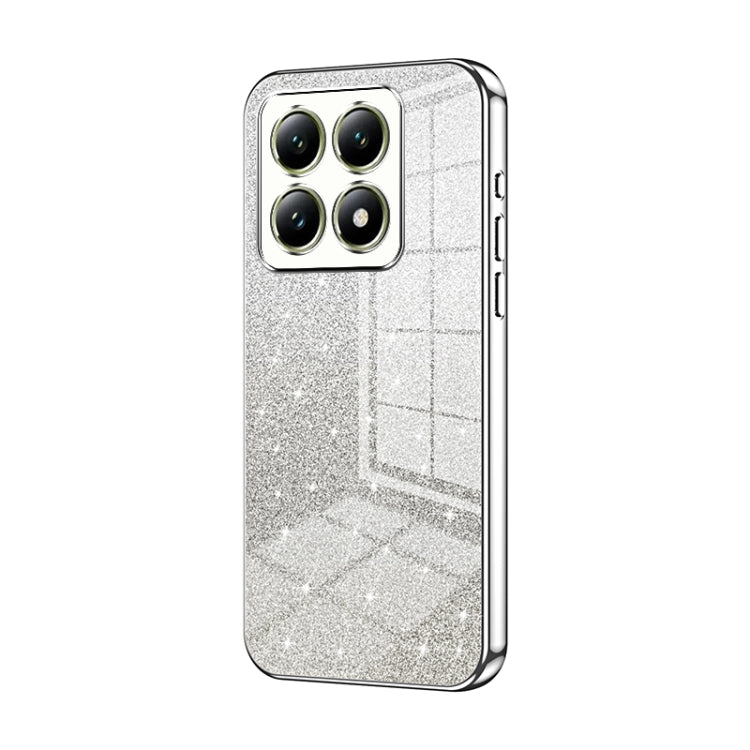 Gradient Glitter Powder Electroplated Phone Case, For Xiaomi 14T, For Xiaomi 14 Ultra, For Xiaomi 14 Pro