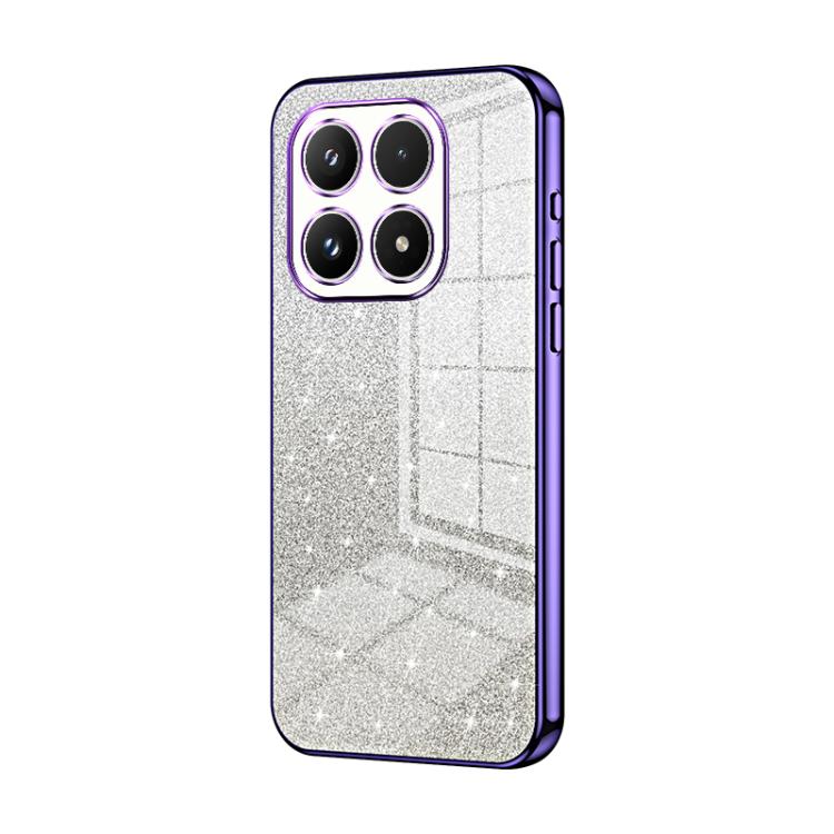 Gradient Glitter Powder Electroplated Phone Case, For Xiaomi 17, For Xiaomi 15T Pro, For Xiaomi 15T