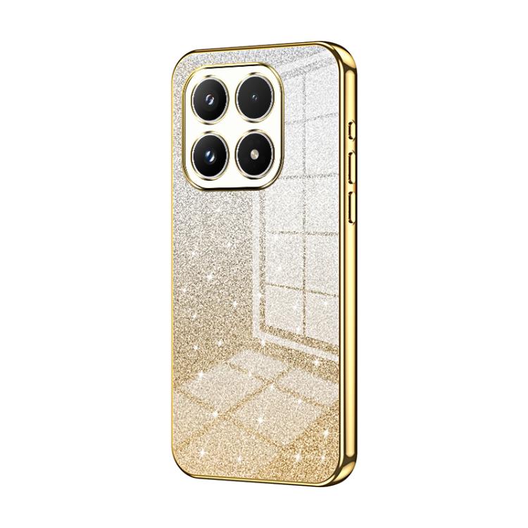 Gradient Glitter Powder Electroplated Phone Case, For Xiaomi 17, For Xiaomi 15T Pro, For Xiaomi 15T