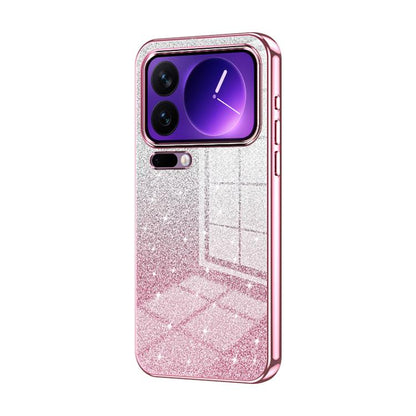 Gradient Glitter Powder Electroplated Phone Case, For Xiaomi 17 Ultra, For Xiaomi 17 Pro Max, For Xiaomi 17 Pro