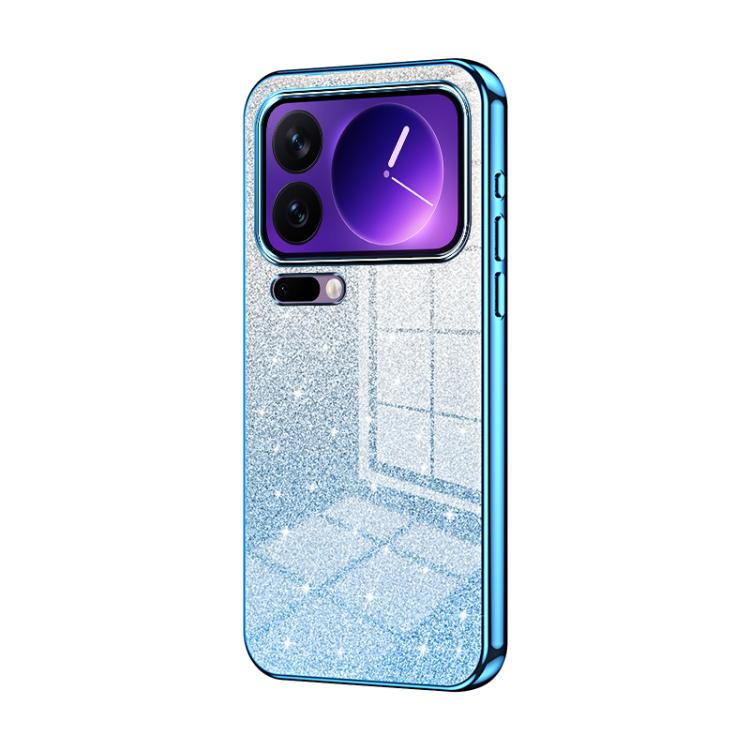Gradient Glitter Powder Electroplated Phone Case, For Xiaomi 17 Ultra, For Xiaomi 17 Pro Max, For Xiaomi 17 Pro