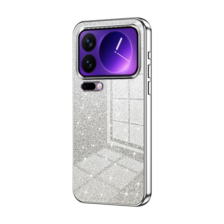Gradient Glitter Powder Electroplated Phone Case, For Xiaomi 17 Ultra, For Xiaomi 17 Pro Max, For Xiaomi 17 Pro