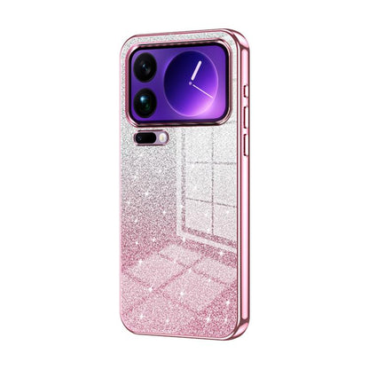 Gradient Glitter Powder Electroplated Phone Case, For Xiaomi 17 Ultra, For Xiaomi 17 Pro Max, For Xiaomi 17 Pro