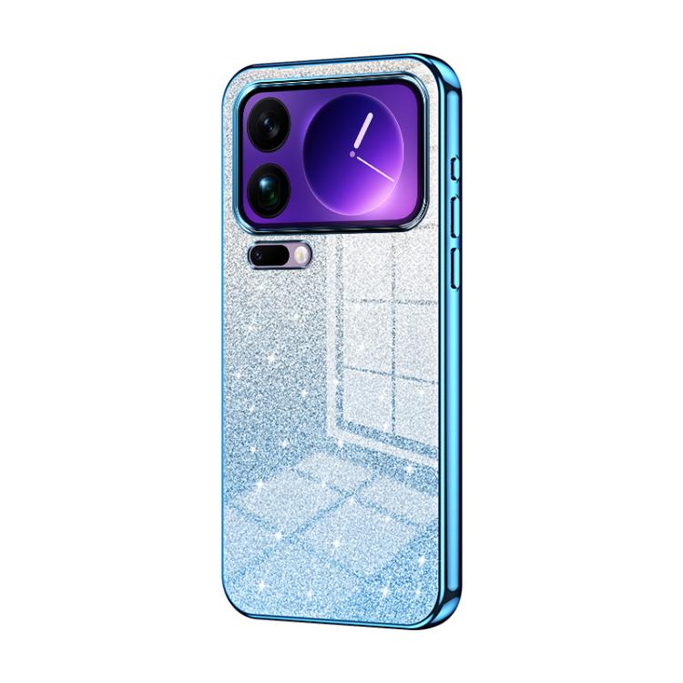 Gradient Glitter Powder Electroplated Phone Case, For Xiaomi 17 Ultra, For Xiaomi 17 Pro Max, For Xiaomi 17 Pro