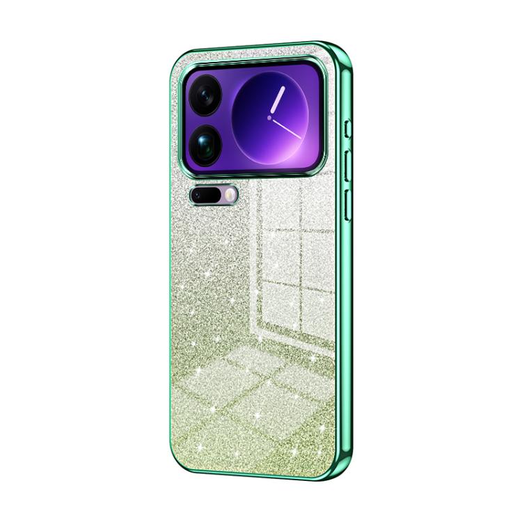 Gradient Glitter Powder Electroplated Phone Case, For Xiaomi 17 Ultra, For Xiaomi 17 Pro Max, For Xiaomi 17 Pro