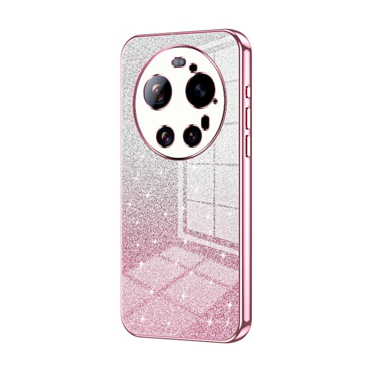 Gradient Glitter Powder Electroplated Phone Case, For Xiaomi 17 Ultra, For Xiaomi 17 Pro Max, For Xiaomi 17 Pro