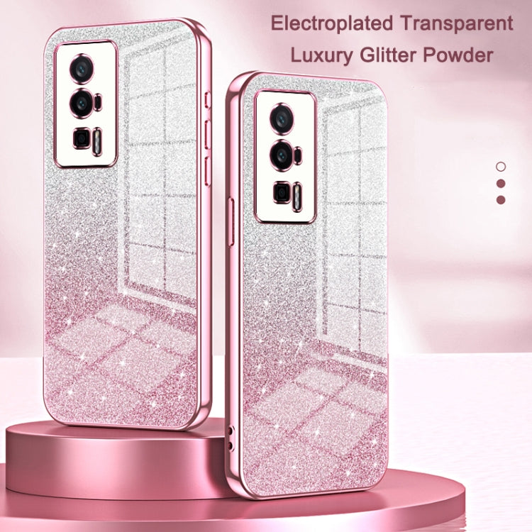 Gradient Glitter Powder Electroplated Phone Case, For Xiaomi 17, For Xiaomi 15T Pro, For Xiaomi 15T