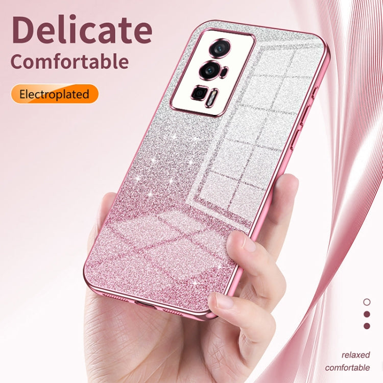 Gradient Glitter Powder Electroplated Phone Case, For Xiaomi Mix 4, For Xiaomi Mi 10S, For Xiaomi Mi 11 Ultra