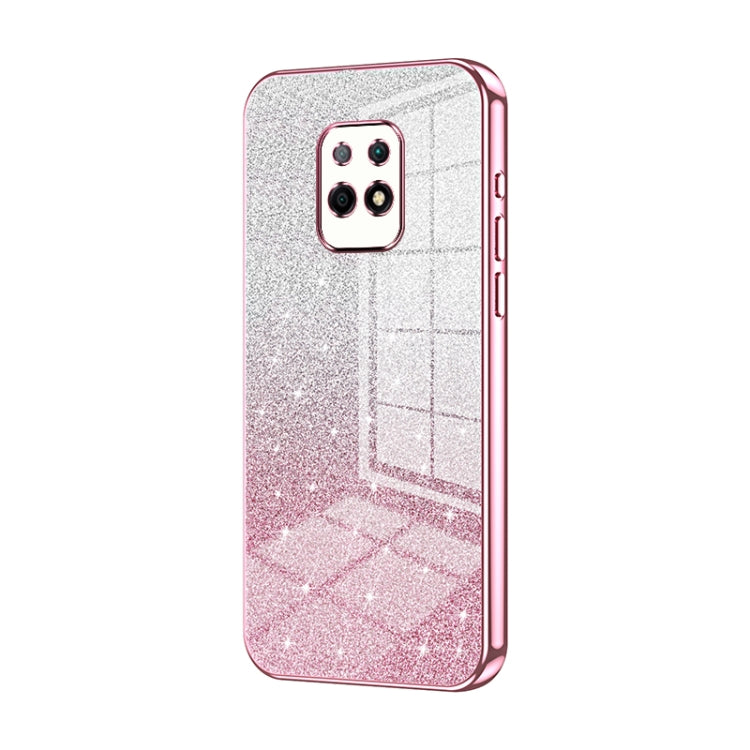 Gradient Glitter Powder Electroplated Phone Case, For Xiaomi Redmi 10X Pro 5G, For Xiaomi Redmi 10X 5G, For Xiaomi Redmi Note 9 / 10X 4G