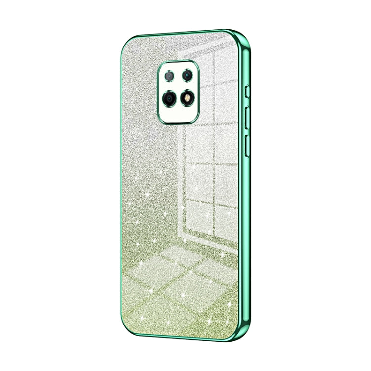 Gradient Glitter Powder Electroplated Phone Case, For Xiaomi Redmi 10X Pro 5G, For Xiaomi Redmi 10X 5G, For Xiaomi Redmi Note 9 / 10X 4G