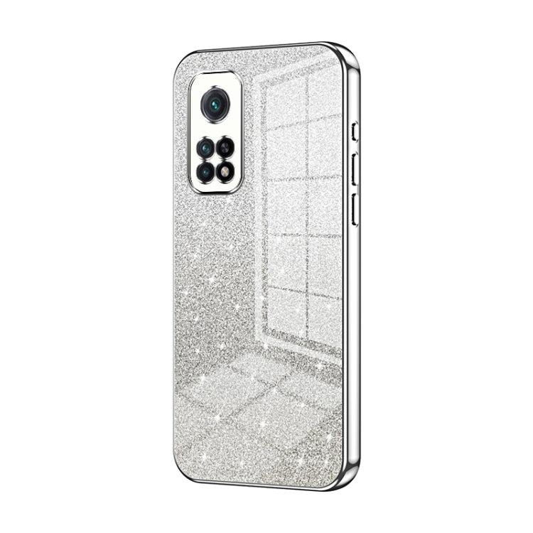 Gradient Glitter Powder Electroplated Phone Case