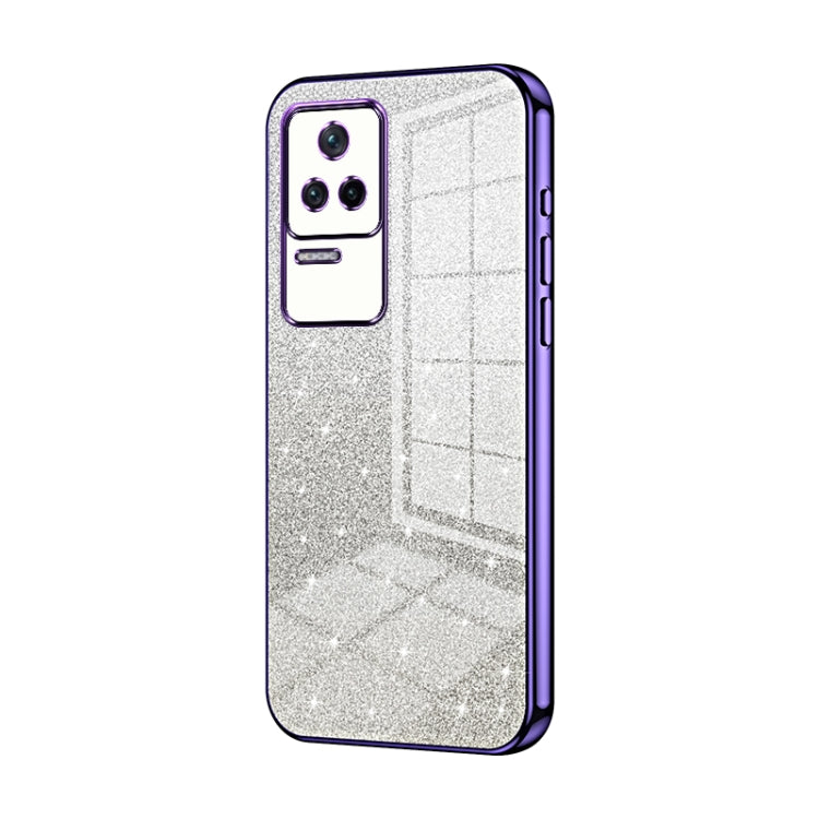 Gradient Glitter Powder Electroplated Phone Case, For Xiaomi Redmi Note 10/Note 10S, For Xiaomi Redmi Note 11 Global / Note 11S, For Xiaomi Redmi K40S / Poco F4