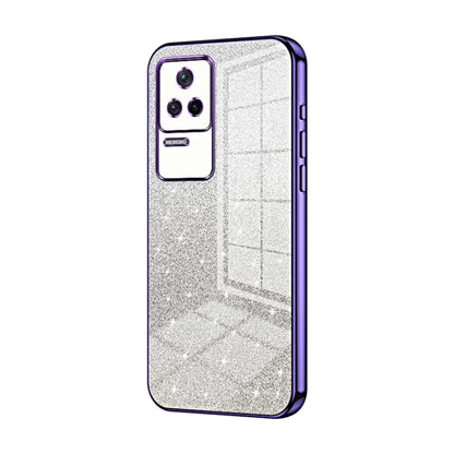 Gradient Glitter Powder Electroplated Phone Case, For Xiaomi Redmi Note 10/Note 10S, For Xiaomi Redmi Note 11 Global / Note 11S, For Xiaomi Redmi K40S / Poco F4