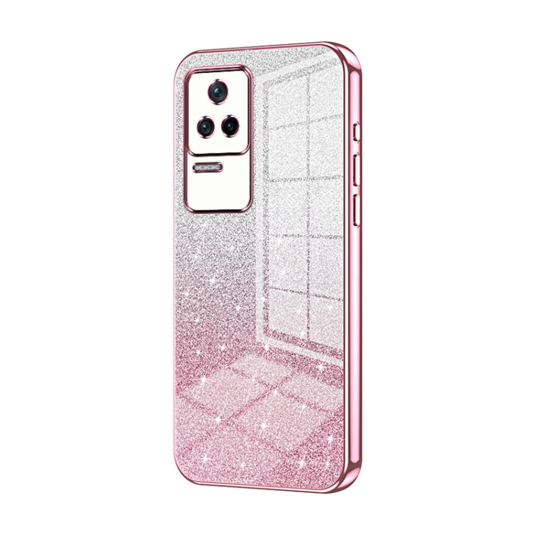 Gradient Glitter Powder Electroplated Phone Case, For Xiaomi Redmi Note 10/Note 10S, For Xiaomi Redmi Note 11 Global / Note 11S, For Xiaomi Redmi K40S / Poco F4