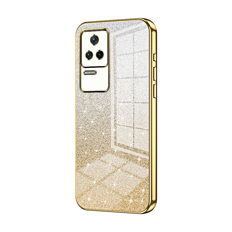 Gradient Glitter Powder Electroplated Phone Case, For Xiaomi Redmi Note 10/Note 10S, For Xiaomi Redmi Note 11 Global / Note 11S, For Xiaomi Redmi K40S / Poco F4