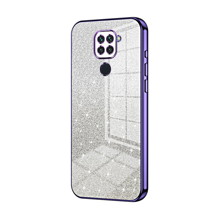 Gradient Glitter Powder Electroplated Phone Case, For Xiaomi Redmi 10X Pro 5G, For Xiaomi Redmi 10X 5G, For Xiaomi Redmi Note 9 / 10X 4G