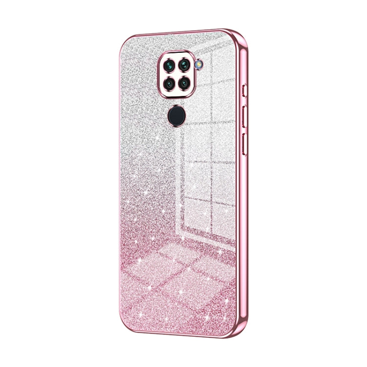 Gradient Glitter Powder Electroplated Phone Case, For Xiaomi Redmi 10X Pro 5G, For Xiaomi Redmi 10X 5G, For Xiaomi Redmi Note 9 / 10X 4G