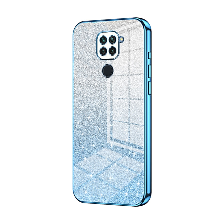 Gradient Glitter Powder Electroplated Phone Case, For Xiaomi Redmi 10X Pro 5G, For Xiaomi Redmi 10X 5G, For Xiaomi Redmi Note 9 / 10X 4G