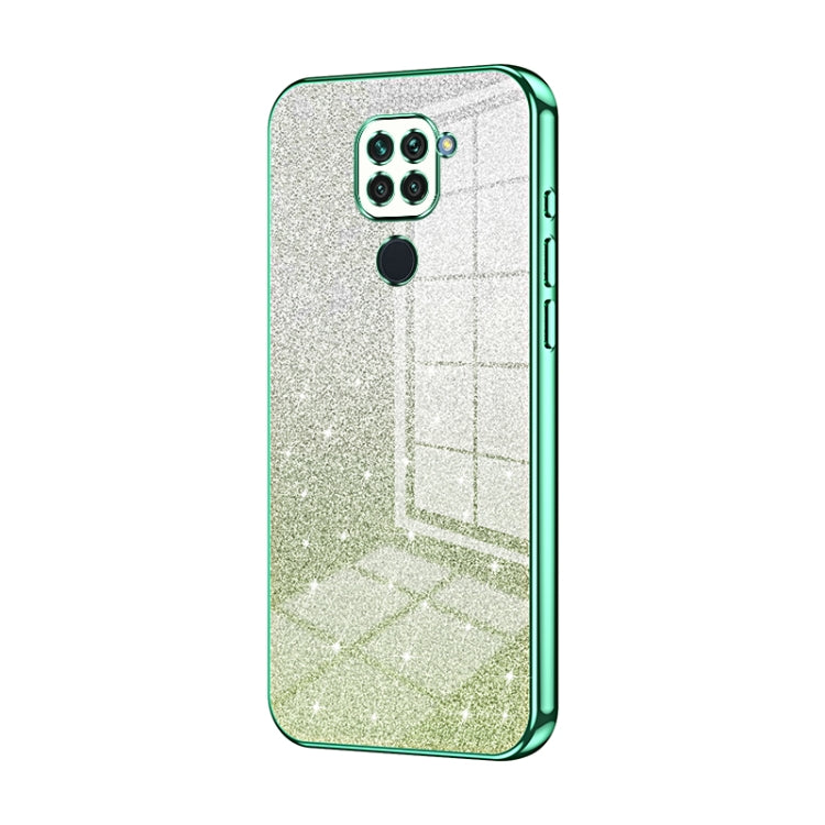 Gradient Glitter Powder Electroplated Phone Case, For Xiaomi Redmi 10X Pro 5G, For Xiaomi Redmi 10X 5G, For Xiaomi Redmi Note 9 / 10X 4G