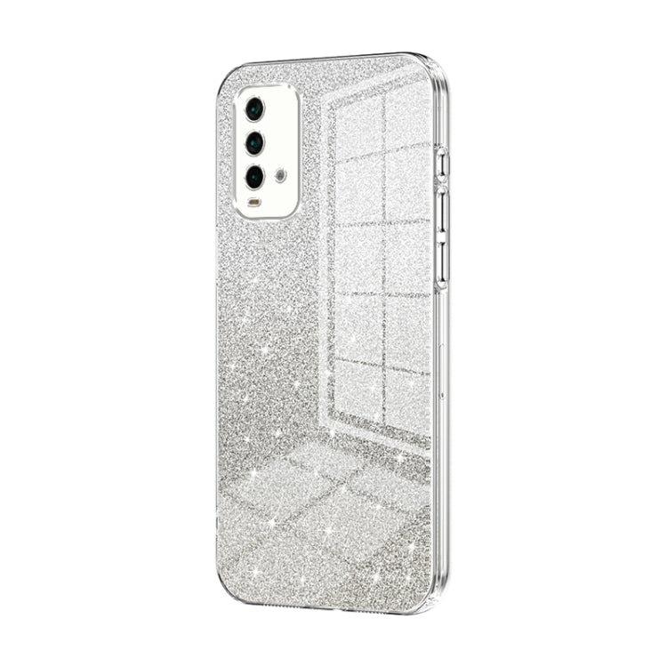 Gradient Glitter Powder Electroplated Phone Case, For Xiaomi Redmi Note 9 5G / Note 9T, For Xiaomi Redmi Note 9 Pro 5G/Mi 10T Lite, For Xiaomi Redmi Note 9 4G