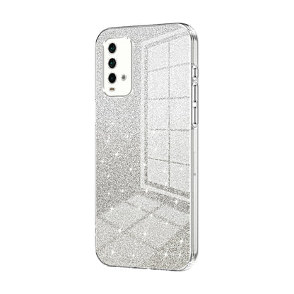 Gradient Glitter Powder Electroplated Phone Case, For Xiaomi Redmi Note 9 5G / Note 9T, For Xiaomi Redmi Note 9 Pro 5G/Mi 10T Lite, For Xiaomi Redmi Note 9 4G