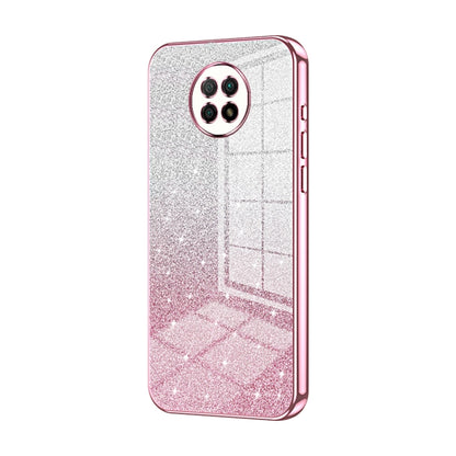 Gradient Glitter Powder Electroplated Phone Case, For Xiaomi Redmi Note 9 5G / Note 9T, For Xiaomi Redmi Note 9 Pro 5G/Mi 10T Lite, For Xiaomi Redmi Note 9 4G