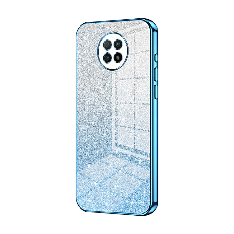 Gradient Glitter Powder Electroplated Phone Case, For Xiaomi Redmi Note 9 5G / Note 9T, For Xiaomi Redmi Note 9 Pro 5G/Mi 10T Lite, For Xiaomi Redmi Note 9 4G