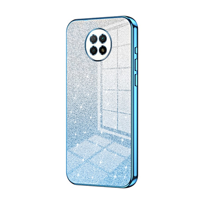 Gradient Glitter Powder Electroplated Phone Case, For Xiaomi Redmi Note 9 5G / Note 9T, For Xiaomi Redmi Note 9 Pro 5G/Mi 10T Lite, For Xiaomi Redmi Note 9 4G