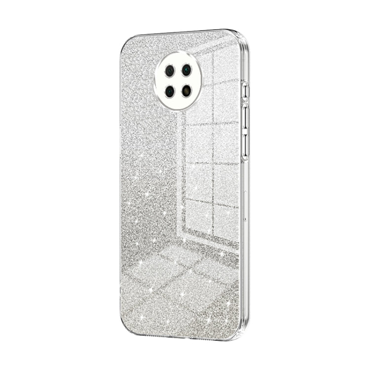 Gradient Glitter Powder Electroplated Phone Case, For Xiaomi Redmi Note 9 5G / Note 9T, For Xiaomi Redmi Note 9 Pro 5G/Mi 10T Lite, For Xiaomi Redmi Note 9 4G