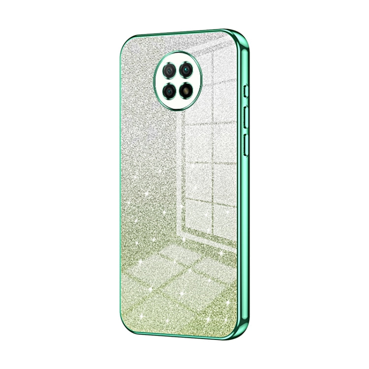 Gradient Glitter Powder Electroplated Phone Case, For Xiaomi Redmi Note 9 5G / Note 9T, For Xiaomi Redmi Note 9 Pro 5G/Mi 10T Lite, For Xiaomi Redmi Note 9 4G