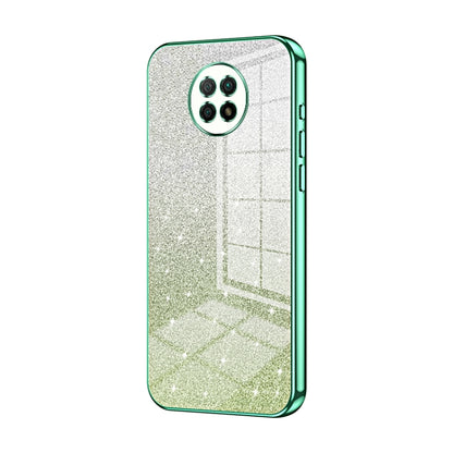 Gradient Glitter Powder Electroplated Phone Case, For Xiaomi Redmi Note 9 5G / Note 9T, For Xiaomi Redmi Note 9 Pro 5G/Mi 10T Lite, For Xiaomi Redmi Note 9 4G