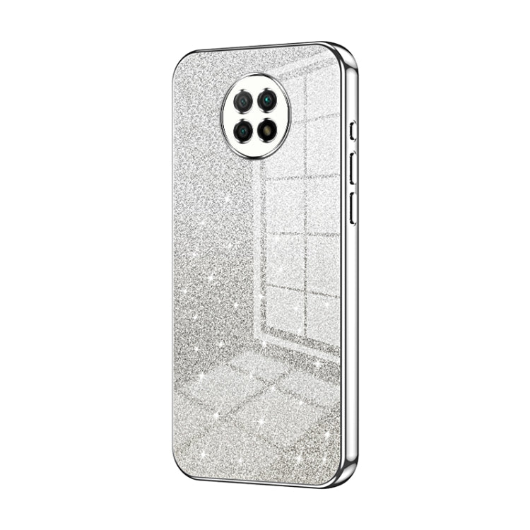 Gradient Glitter Powder Electroplated Phone Case, For Xiaomi Redmi Note 9 5G / Note 9T, For Xiaomi Redmi Note 9 Pro 5G/Mi 10T Lite, For Xiaomi Redmi Note 9 4G