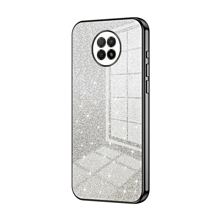 Gradient Glitter Powder Electroplated Phone Case, For Xiaomi Redmi Note 9 5G / Note 9T, For Xiaomi Redmi Note 9 Pro 5G/Mi 10T Lite, For Xiaomi Redmi Note 9 4G