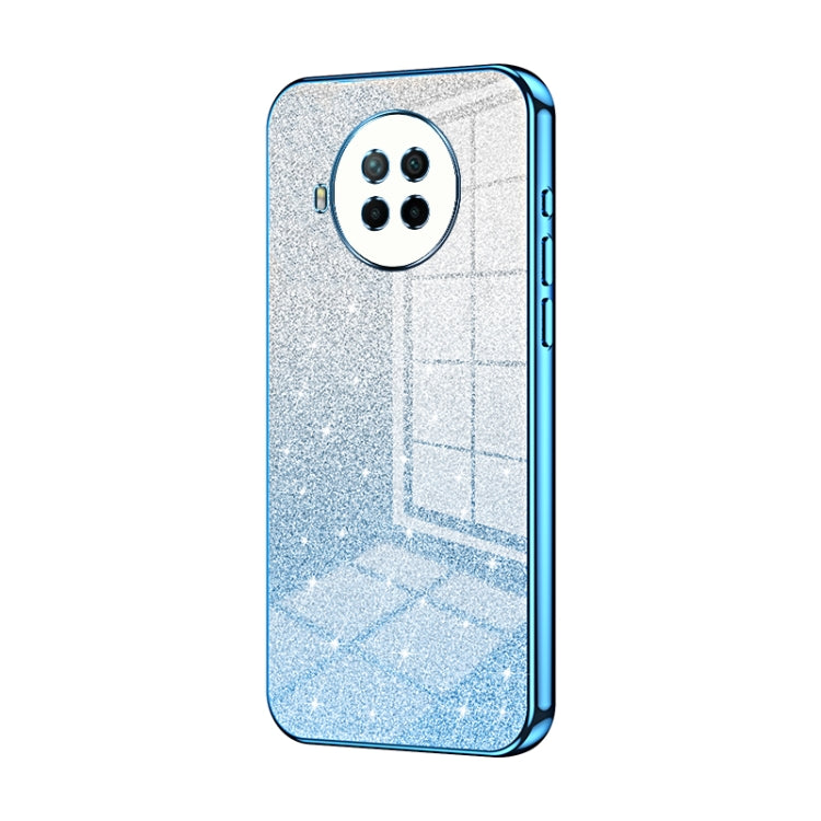 Gradient Glitter Powder Electroplated Phone Case, For Xiaomi Redmi Note 9 5G / Note 9T, For Xiaomi Redmi Note 9 Pro 5G/Mi 10T Lite, For Xiaomi Redmi Note 9 4G