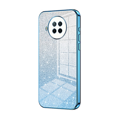 Gradient Glitter Powder Electroplated Phone Case, For Xiaomi Redmi Note 9 5G / Note 9T, For Xiaomi Redmi Note 9 Pro 5G/Mi 10T Lite, For Xiaomi Redmi Note 9 4G