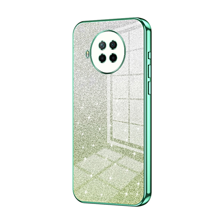 Gradient Glitter Powder Electroplated Phone Case, For Xiaomi Redmi Note 9 5G / Note 9T, For Xiaomi Redmi Note 9 Pro 5G/Mi 10T Lite, For Xiaomi Redmi Note 9 4G