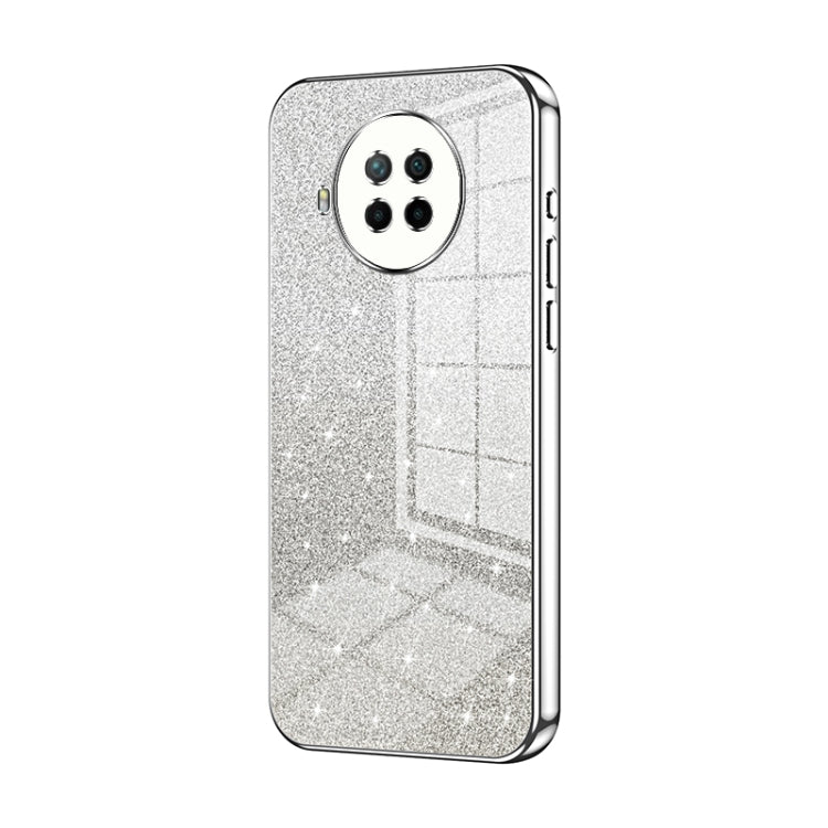Gradient Glitter Powder Electroplated Phone Case, For Xiaomi Redmi Note 9 5G / Note 9T, For Xiaomi Redmi Note 9 Pro 5G/Mi 10T Lite, For Xiaomi Redmi Note 9 4G