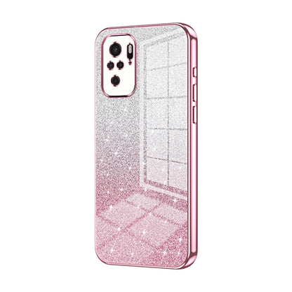 Gradient Glitter Powder Electroplated Phone Case, For Xiaomi Redmi Note 10/Note 10S, For Xiaomi Redmi Note 11 Global / Note 11S, For Xiaomi Redmi K40S / Poco F4
