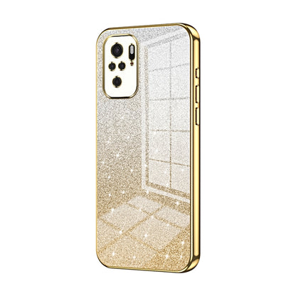 Gradient Glitter Powder Electroplated Phone Case, For Xiaomi Redmi Note 10/Note 10S, For Xiaomi Redmi Note 11 Global / Note 11S, For Xiaomi Redmi K40S / Poco F4