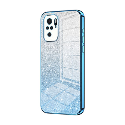 Gradient Glitter Powder Electroplated Phone Case, For Xiaomi Redmi Note 10/Note 10S, For Xiaomi Redmi Note 11 Global / Note 11S, For Xiaomi Redmi K40S / Poco F4