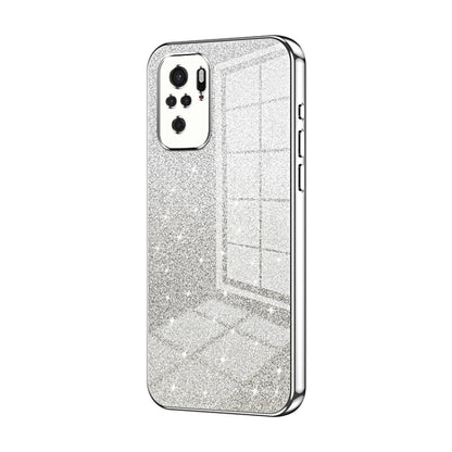 Gradient Glitter Powder Electroplated Phone Case, For Xiaomi Redmi Note 10/Note 10S, For Xiaomi Redmi Note 11 Global / Note 11S, For Xiaomi Redmi K40S / Poco F4