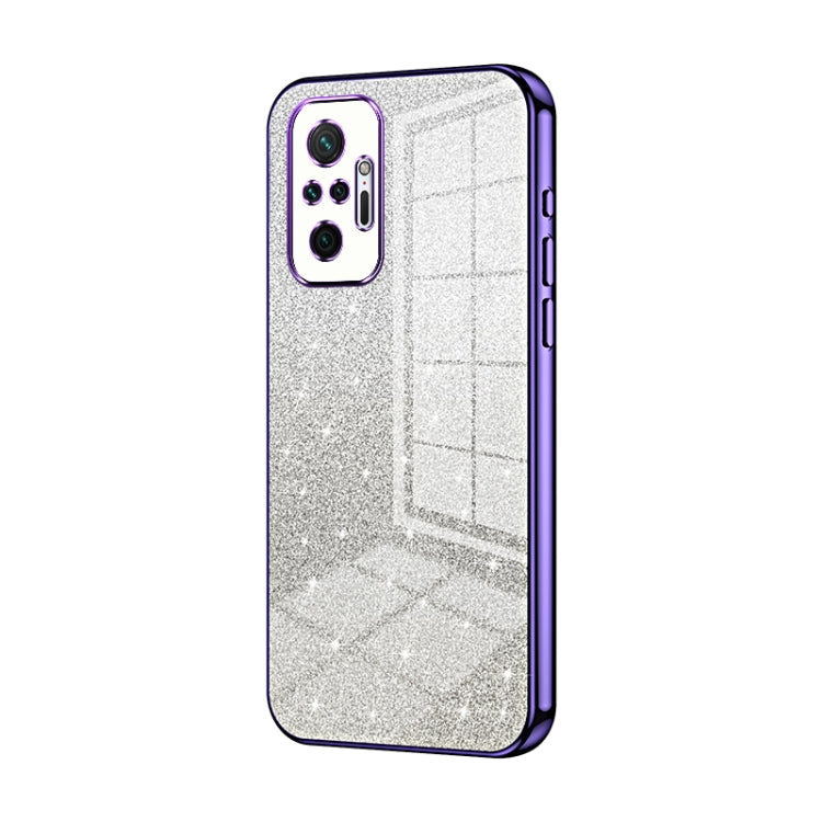 Gradient Glitter Powder Electroplated Phone Case, For Xiaomi Redmi K40 Gaming/Poco F3 GT, For Xiaomi Redmi K40 / K40 Pro / K40 Pro+, For Xiaomi Redmi Note 10 Pro/10 Pro Max