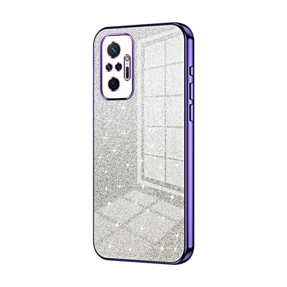 Gradient Glitter Powder Electroplated Phone Case, For Xiaomi Redmi K40 Gaming/Poco F3 GT, For Xiaomi Redmi K40 / K40 Pro / K40 Pro+, For Xiaomi Redmi Note 10 Pro/10 Pro Max