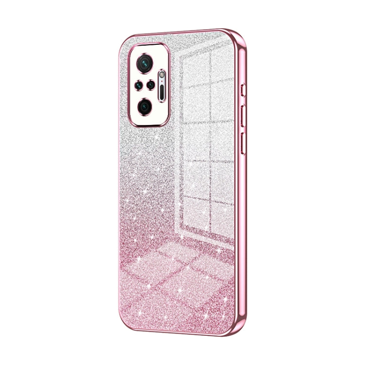 Gradient Glitter Powder Electroplated Phone Case, For Xiaomi Redmi K40 Gaming/Poco F3 GT, For Xiaomi Redmi K40 / K40 Pro / K40 Pro+, For Xiaomi Redmi Note 10 Pro/10 Pro Max
