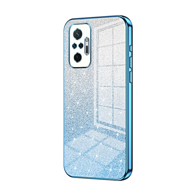 Gradient Glitter Powder Electroplated Phone Case, For Xiaomi Redmi K40 Gaming/Poco F3 GT, For Xiaomi Redmi K40 / K40 Pro / K40 Pro+, For Xiaomi Redmi Note 10 Pro/10 Pro Max