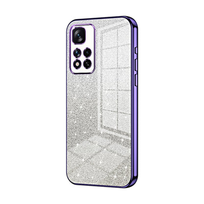 Gradient Glitter Powder Electroplated Phone Case, For Xiaomi Redmi Note 11T 5G/Note 11S 5G, For Xiaomi Redmi K50 / K50 Pro, For Xiaomi Redmi Note 11 Pro+ 5G